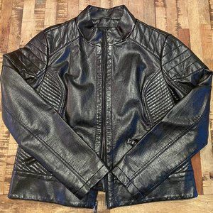 Guess Ladies Faux Leather Biker Jacket XL - Sassy!